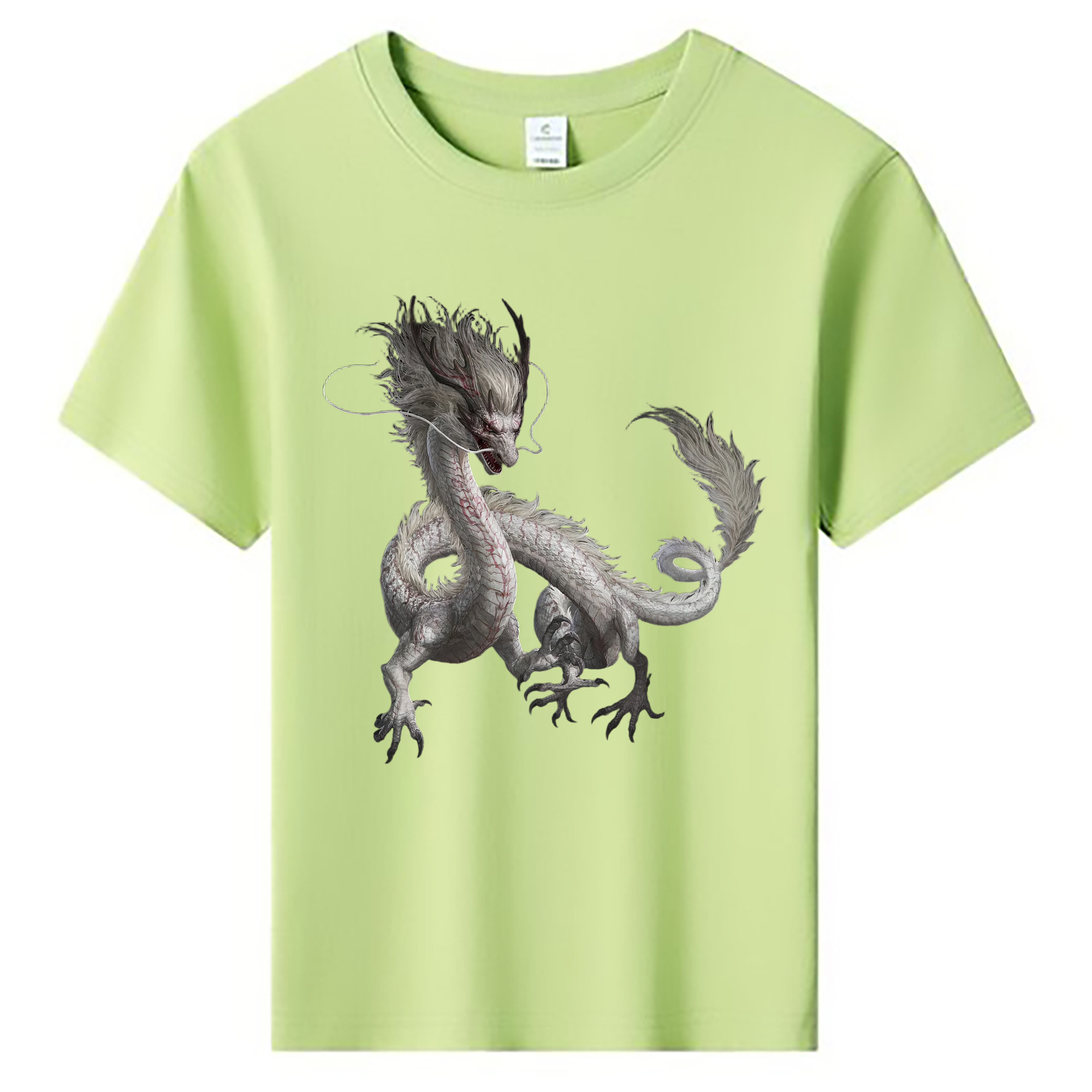 （画像用） Ne Zha 2 ナタ 魔童の大暴れ 綿100％キッズTシャツ（フロントプリント）